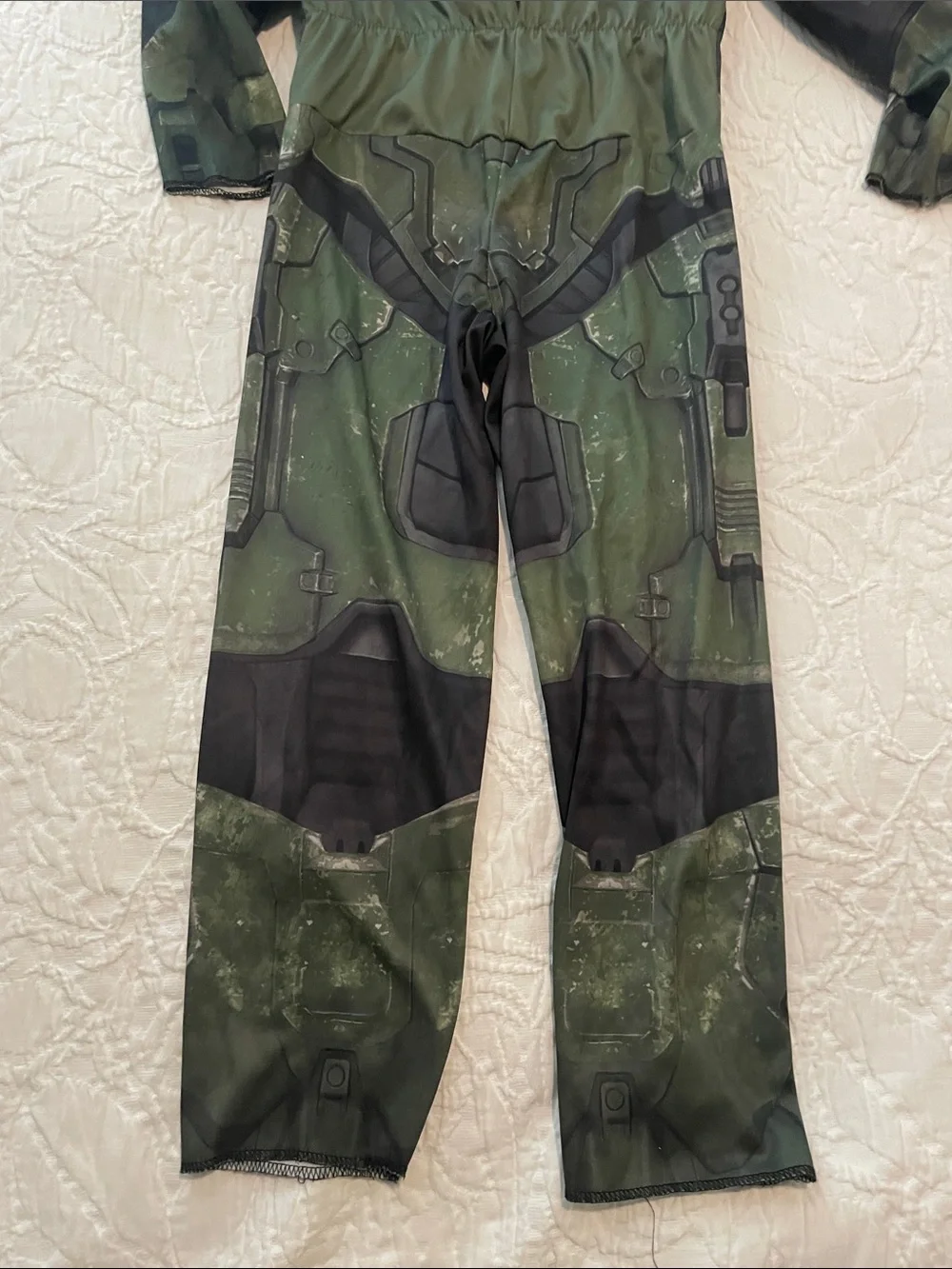 Halo Master Chief Inspired Kids Green Armor Costume with Helmet